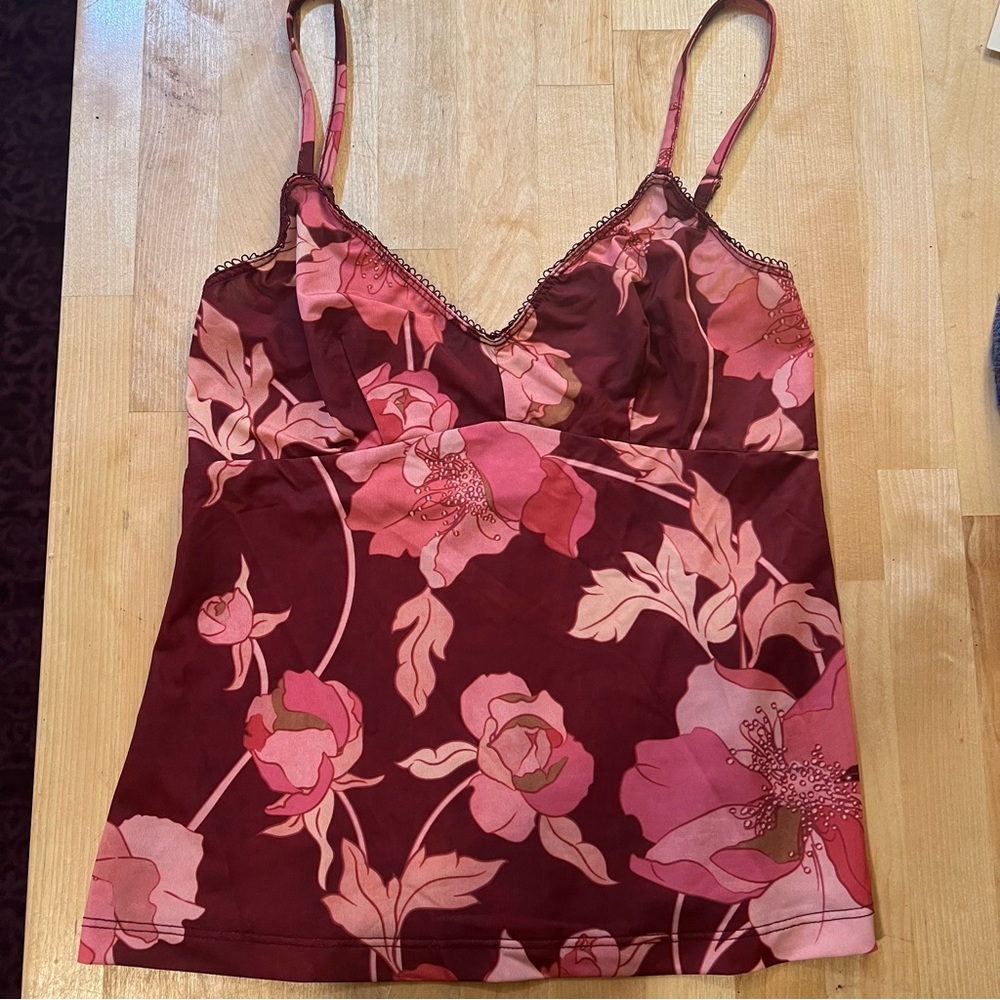 Zimmermann pink floral camisole 0P XS